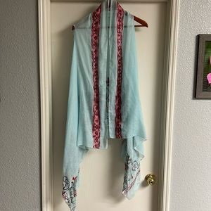2 Chic Boutique find. Embroidered shawl